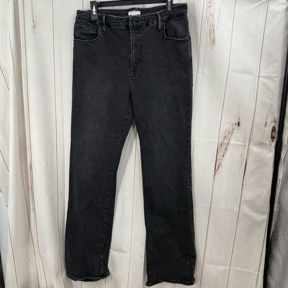 Good American Black Flare & Wide Leg Jeans